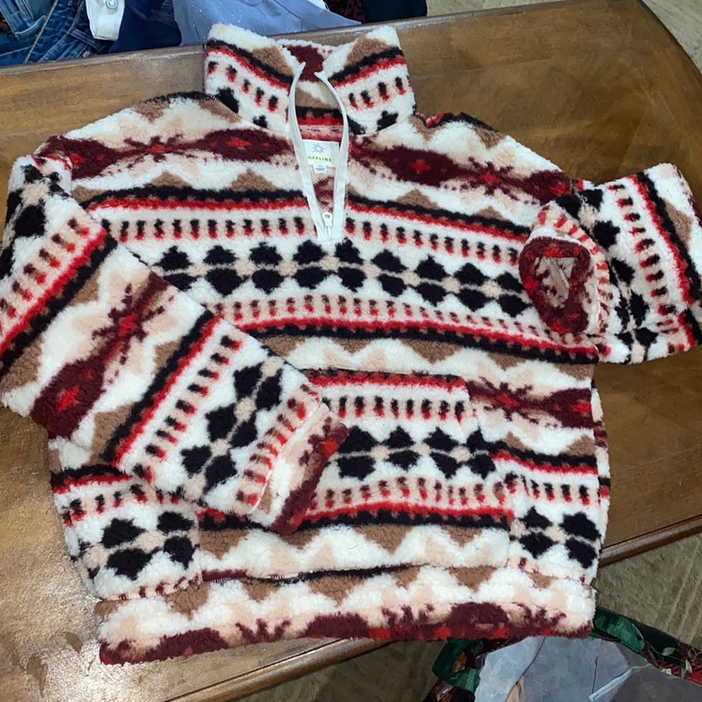 Aerie offline sherpa pullover